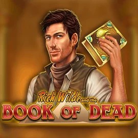 Book of Dead slot logo by Play'n GO at ShakeBet Casino